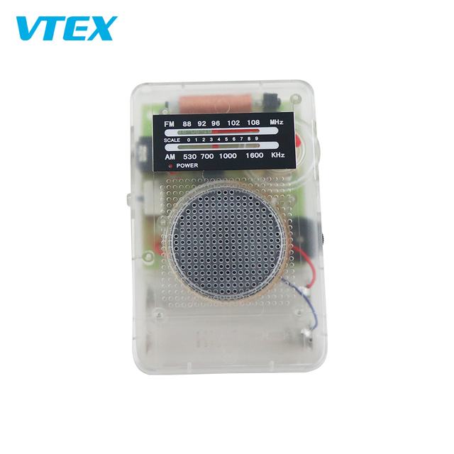 Prison Jail Use Clear Case Radio AM FM Mini Transparent Portable FM Radio for Jail Prison