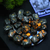 TGS GEMS Erstaunlicher Edelstein Natürlicher Kristall Bestseller Yooperlite Feuerstein Heilend Gravierte Wikinger-Runen Wahrsagerei Umweltfreundlich