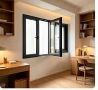 Ventana Abatible de Aluminio con Aislamiento Térmico para Comodidad en Todas las Estaciones
