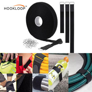 स्व-ग्रिपिंग <span class=keywords><strong>2</strong></span> में 1 हुक और लूप टेप को एक ही तरफ मिला कपड़े के बैग के जूते कार्यालय स्कूल घर के घर डिय - Product Image 1