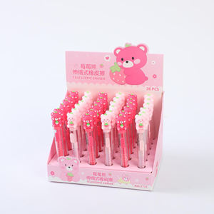 Los Mejores Borradores Escolares con Forma <span class=keywords><strong>de</strong></span> Oso, Carcasa <span class=keywords><strong>de</strong></span> Plástico, Tipo Push-<span class=keywords><strong>Pull</strong></span>, Color Rosa, Goma <span class=keywords><strong>de</strong></span> Borrar Extensible Larga para Niños - Product Image 5