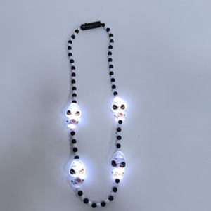 قلادات LED للهالوين بالجملة بـ3 أوضاع - مجوهرات حفلات مضيئة على شكل دمية مومياء لطيفة ومخيفة - Product Image 6