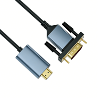 Cable HDMI a VGA de 2 Metros, 1080P, Full HD, Adaptador HDTV a VGA, Conexión Plug and Play para Laptop, PC, Monitor, Proyector, TV
