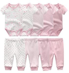 Conjunto de Ropa para Bebé Unisex de Algodón Puro Suave, de Alta Calidad, Económico, a la Moda, con Logotipo Personalizado, para Primavera/Verano - Product Image 6