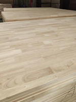 Planche de bois en caoutchouc articulée au doigt de taille personnalisée de qualité AA 18mm/22mm/24mm Utilisation intérieure au design moderne pour le dessus de table