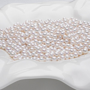 Bán buôn 4.5-8mm nước ngọt tự nhiên AK hạt ngọc trai Vòng cổ thời trang phổ biến sáng trắng hạt đồ trang sức công cụ làm - Product Image 3