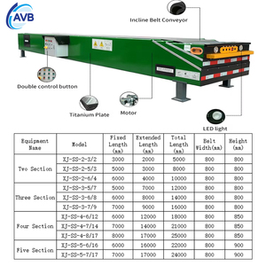 Convoyeur à bande télescopique mobile pour la logistique d'entrepôt, atelier, transport de matériaux - Product Image 2