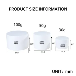 बॉडी लोशन लक्जरी कॉस्मेटिक पैकेजिंग क्रीम जार कंटेनर पीपी अद्वितीय प्लास्टिक जार स्क्वायर
