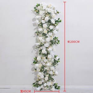 DREA-Rangée de <span class=keywords><strong>Fleurs</strong></span> Artificielles pour la Décoration de Mariage, 2m, Rangée de <span class=keywords><strong>Fleurs</strong></span>, Arrangement de Table, <span class=keywords><strong>Fleurs</strong></span> Artificielles - Product Image 3