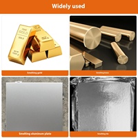 Petit four électrique domestique résistant aux hautes températures Graphite cuivre or fusion alchimie équipement noyau de moteur en métal