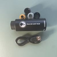 Traceur lumineux avec batterie intégrée pour pistolet à billes de gel, effets de tir simulés, pistolet jouet, traceur clignotant, silencieux arc-en-ciel