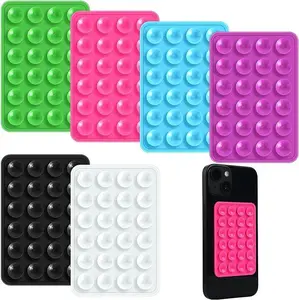 New 24-piece thickened Square mobile phone fixed speaker Large double sides silicone suction pad for phone
