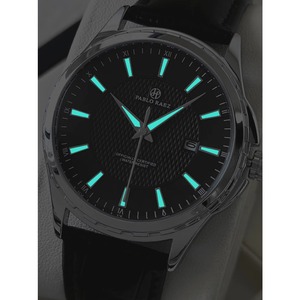 Reloj de Pulsera de Cuarzo para Hombre, Diseño Luminoso, Resistente al Agua, de Cuero, para Negocios, en Oferta - Product Image 3