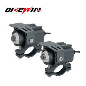 Qidewin Motorcycle Led <b>Spotlight</b> 12V White Yellow Dual Color Ip68 Waterproof For Bike Lighting System - Product Image 1