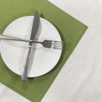 Napperon de table moderne imprimé en coton entier, jetable, lavable, écologique, avec logo personnalisé