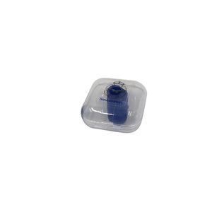 Bouchons d'oreilles en silicone bleus portables anti-bruit en gros avec boîte pour dormir et nager - Product Image 4