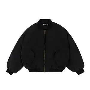 도매 하이 퀄리티 OEM 파카 재킷 사용자 정의 로고 겨울 야외 캐주얼 플러스 사이즈 스포츠 폭격기 재킷 남성용
