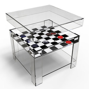 Guangdong Acrylic Factory Custom Luxury Lucite Educational Game <strong>Board</strong> Crystal Acrylic <strong>Chess</strong> Backgammon <strong>Board</strong> <strong>Table</strong> - Product Image 3