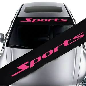 XGS Floresan Sarı Spor Yarış Arabası Ön Cam Çıkartması Kendinden Yapışkanlı Su Geçirmez Ön Cam Güneşliği Afiş Çıkartması Arabalar - Product Image 3