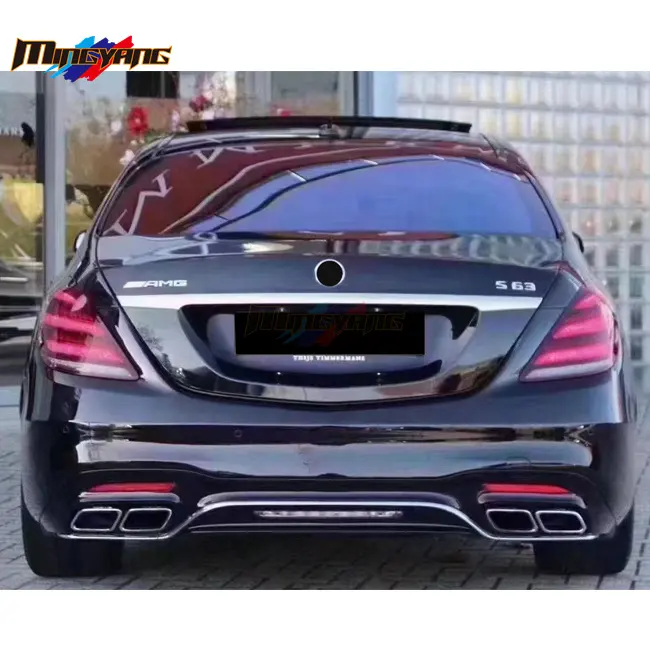 S63 Facelift W222 Upgrade Bodykit Front Bumper Side Skirt Rear Bumper For Mercedes Benz S Class 14-20 W222 Up To S63 Body Kit