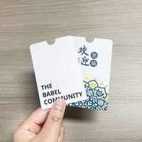 Porta Tarjetas de Hotel de Papel con Diseño Personalizado de 2.4x3.5, Fundas para Tarjetas de Habitación, Sobres para Tarjetas