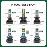 Ampoules de phares de voiture Guangdong LED H7 OEM Taille H4 H11 H1 H3 HB3 HB4 9005 9006 9012 Kit de feux de brouillard automatiques 880 LED haute puissance