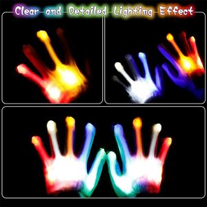 Guantes de Esqueleto LED para Hombre y Mujer, Juguetes Divertidos de Colores Brillantes EN LA Oscuridad para Halloween, Fiesta de Navidad, Bar, Actuación - Product Image 2