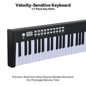 Piano électronique portable BX2 à 61 touches, <span class=keywords><strong>orgue</strong></span> électrique, fonction d'enseignement, instruments de musique synthétiques - Product Image 2