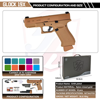 Pistolet à hydrogel G19x en métal, Gelblaster électronique avec fonctions de sécurité pour adultes - Unisexe