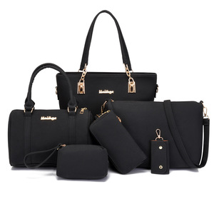 Women's Multi-Piece Fashion Crossbody Shoulder Bag Set Ladies Zipper Closure Polyester Lining Durable Handbags - Product Image 1