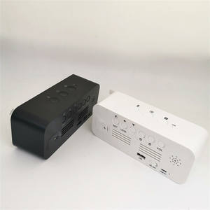 미러 패널 사운드 레코더와 뮤지컬 디지털 LED 알람 시계 - Product Image 4