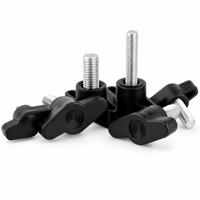 Plastic Head Handle Thumb Screw T Type Custom OEM M4 M5 M6 M8 Aluminum Stainless Steel Nylon for Industrial Furniture Fastener