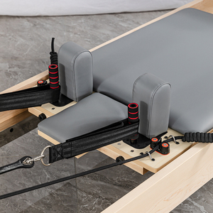 Reformer Pilates Professionnel Portable en Bois d'Érable Demi-Trapec, Tour d'entraînement de Yoga à Domicile - Product Image 3