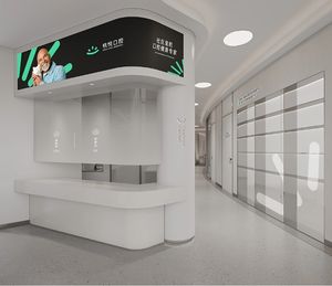 Interior Design ospedaliero dell'occhio dentale con planimetria 3D rendering disegni funzionanti porta finestra materiale di fornitura lista BIM supporto - Product Image 2