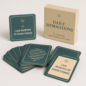 Cartes d'affirmation personnalisées pour l'auto-soin <span class=keywords><strong>de</strong></span> la <span class=keywords><strong>santé</strong></span> mentale Pensée positive Gratitude et soutien motivationnel - Product Image 6