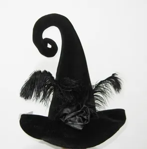 Роскошная плюшевая шляпа-волшебник ведьма Черного Леса для Хэллоуина