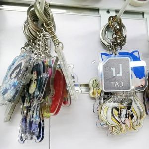 Promotion Cartoon Plastic Keychain Blank logo Print Kawaii Shaker <b>Keychains</b> Custom - Product Image 6