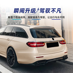 สปอยเลอร์หลังรถยนต์ Mercedes-Benz E-Class S213 Avant ปี 2016-2023 รุ่น AMG สีดำเงา ลายคาร์บอนไฟเบอร์ วัสดุ ABS - Product Image 3