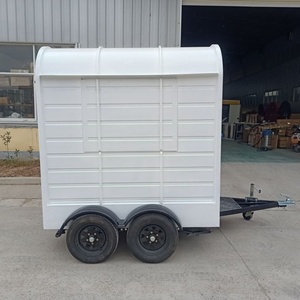 Custom Two-Horse Trailer Coffee Kiosk Multifunctional Mobile Cart for Street Snacks and Beverage Vending - Product Image 3