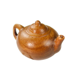 Sandalwood Hand Held Teapot <b>Small</b> Wooden Craft Pendant <b>Ornament</b> Gift For Unisex - Product Image 4