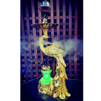 Ensemble de chicha narguilé coloré de haute qualité en gros, ensemble de chicha en aluminium avec lumière LED