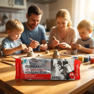 Argilla Modellabile Premium 500g, Pasta Umida <span class=keywords><strong>ad</strong></span> Asciugatura all'<span class=keywords><strong>Aria</strong></span> per Bambini, ARTOYS Multifunzionale Unisex - Product Image 4