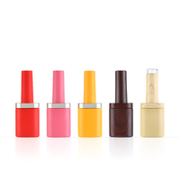 10ML OEM ODM Vernis à ongles gel UV LED, flacon en verre avec bouchon, impression sur surface gravée à l'acide, pinceau transparent, scellage