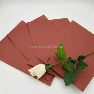 Papel de Lija Seco de Color Rojo con Revestimiento de Papel Kraft y Óxido de Aluminio, Disponible en OEM, Grano 60 # -240 #   Grano de arena <span class=keywords><strong>para</strong></span> madera y <span class=keywords><strong>pared</strong></span> - Product Image 5