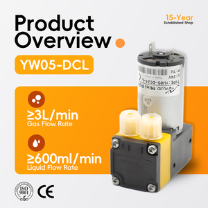 고품질 미니 12v/24v DC 에어 다이어프램 펌프 저압 가스 이송 흡입 진공 생성용 OEM 맞춤 제작 - Product Image 2