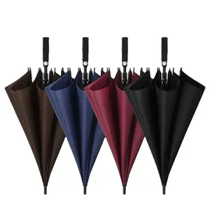 Usine 34 pouces Parapluie de golf fournisseurs en gros 30 pouces grand coupe-vent logo impressions grand de luxe de promotion de marque de golf sur mesure