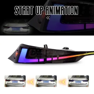 HCMOTIONZ Factory RGB Tail Lights 2014-2020 New Start UP Animation DRL IS 300 350 200t F 300h Rear Back Lamps For Lexus IS250