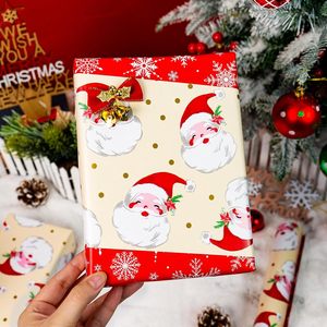 Yarcony Reversible Christmas <b>Wrapping</b> <b>Paper</b> 17 In X 33 Ft Santa Claus Design Gift Craft Use Recyclable - Product Image 4