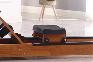 Aesthetic Rubber Wood Water Rowing Machine Water Resistance Design Low Noise Indoor Home Full Body Workout <b>Rower</b> - Product Image 4