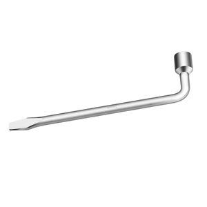 Clé à molette en L pour roue, levier de pneu à tête plate, outil de démontage de pneu en acier au carbone 17/19/21/22/24 mm - Product Image 1